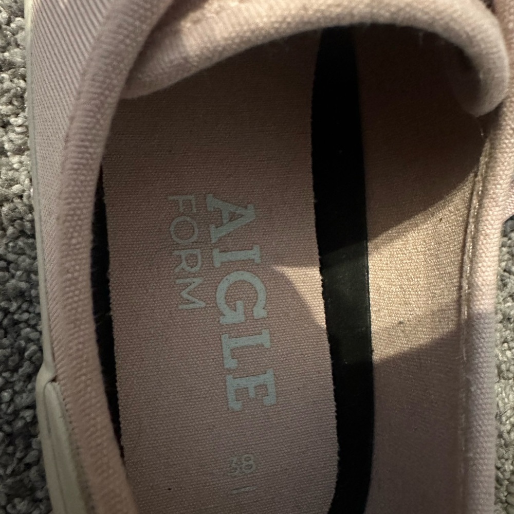 Aigle Pink Rubber Low‎ Women’s Sneaker size 6.5 - Picture 7 of 9